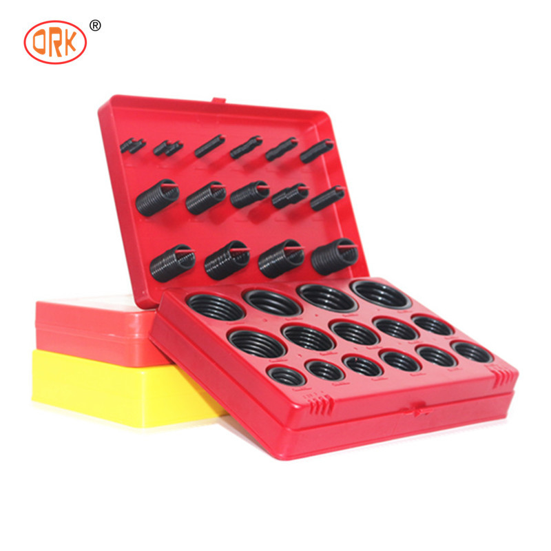 발굴기 AS568 JIS 표준 메트릭 382PCS 387PCS 고무 봉인 NBR FKM 실리콘 O 링 키트 오링 소스 상자 세트 서비스 수리 키트