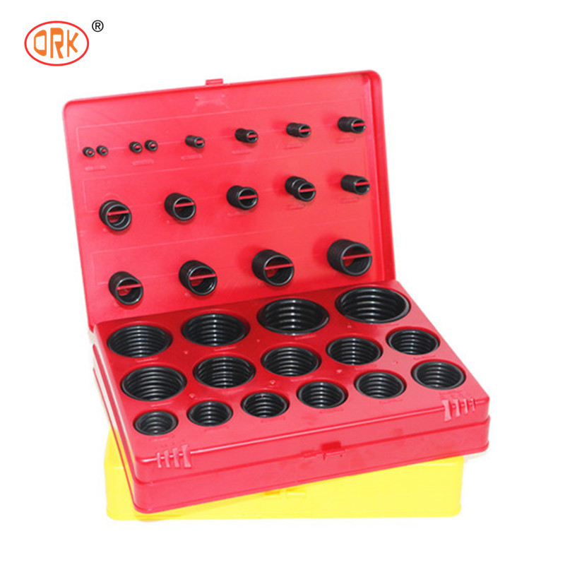 발굴기 AS568 JIS 표준 메트릭 382PCS 387PCS 고무 봉인 NBR FKM 실리콘 O 링 키트 오링 소스 상자 세트 서비스 수리 키트