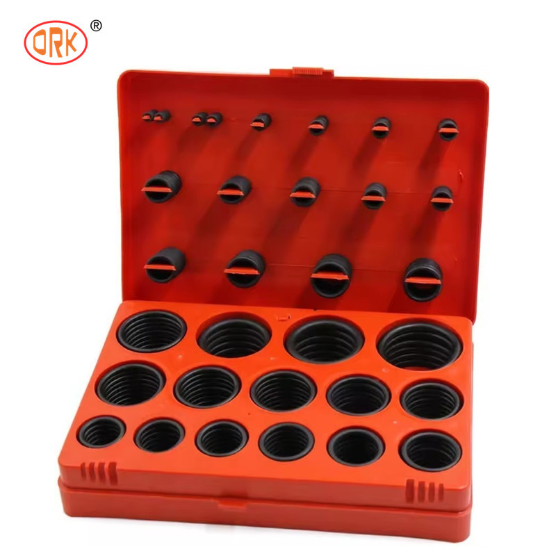 발굴기 AS568 JIS 표준 메트릭 382PCS 387PCS 고무 봉인 NBR FKM 실리콘 O 링 키트 오링 소스 상자 세트 서비스 수리 키트