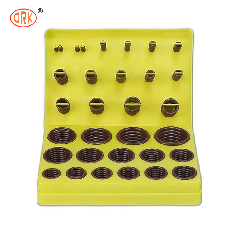 높은 내구성 386PCS FKM 75A 자동차 펌프 수리 봉쇄를 위한 갈색 배관공사 O 링 키트