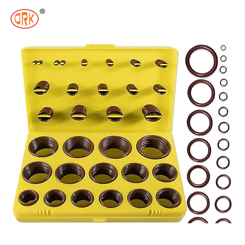 높은 내구성 386PCS FKM 75A 자동차 펌프 수리 봉쇄를 위한 갈색 배관공사 O 링 키트