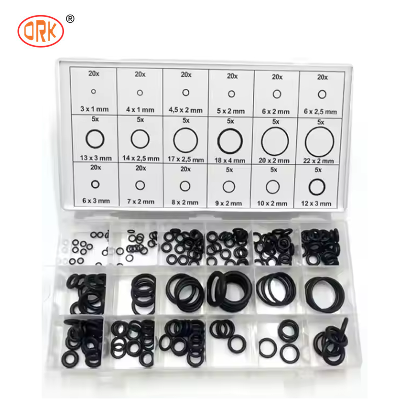 NBR 니트릴 O링 키트, 다중 재질 고무 O링 세트, 누수 방지 씰링 링, 자동차, 굴삭기, 파이프라인 유지보수에 적합