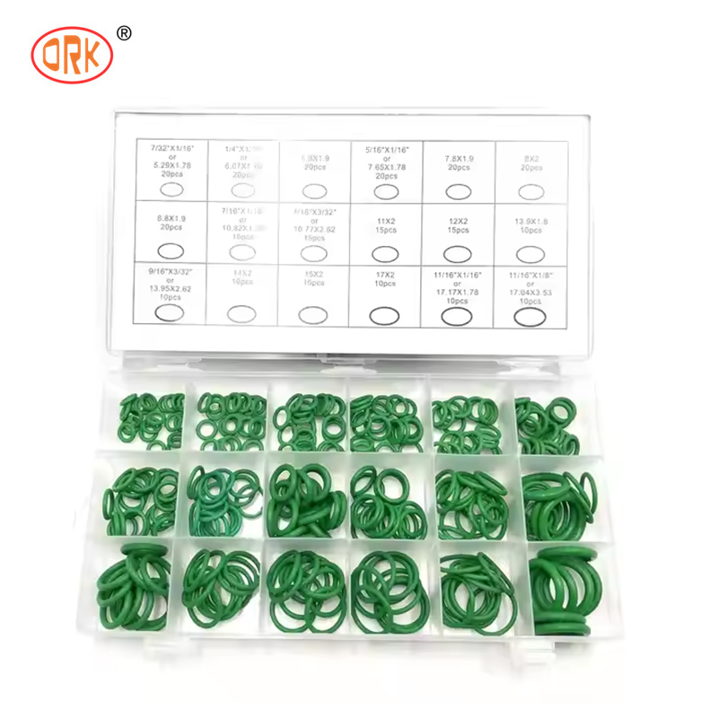 Universal Rubber O Ring Kit, Multi-Size O-Ring in Storage Case, High Elasticity Seals, NBR FKM EPDM Silicone Available for Static & Light Dynamic Sealing